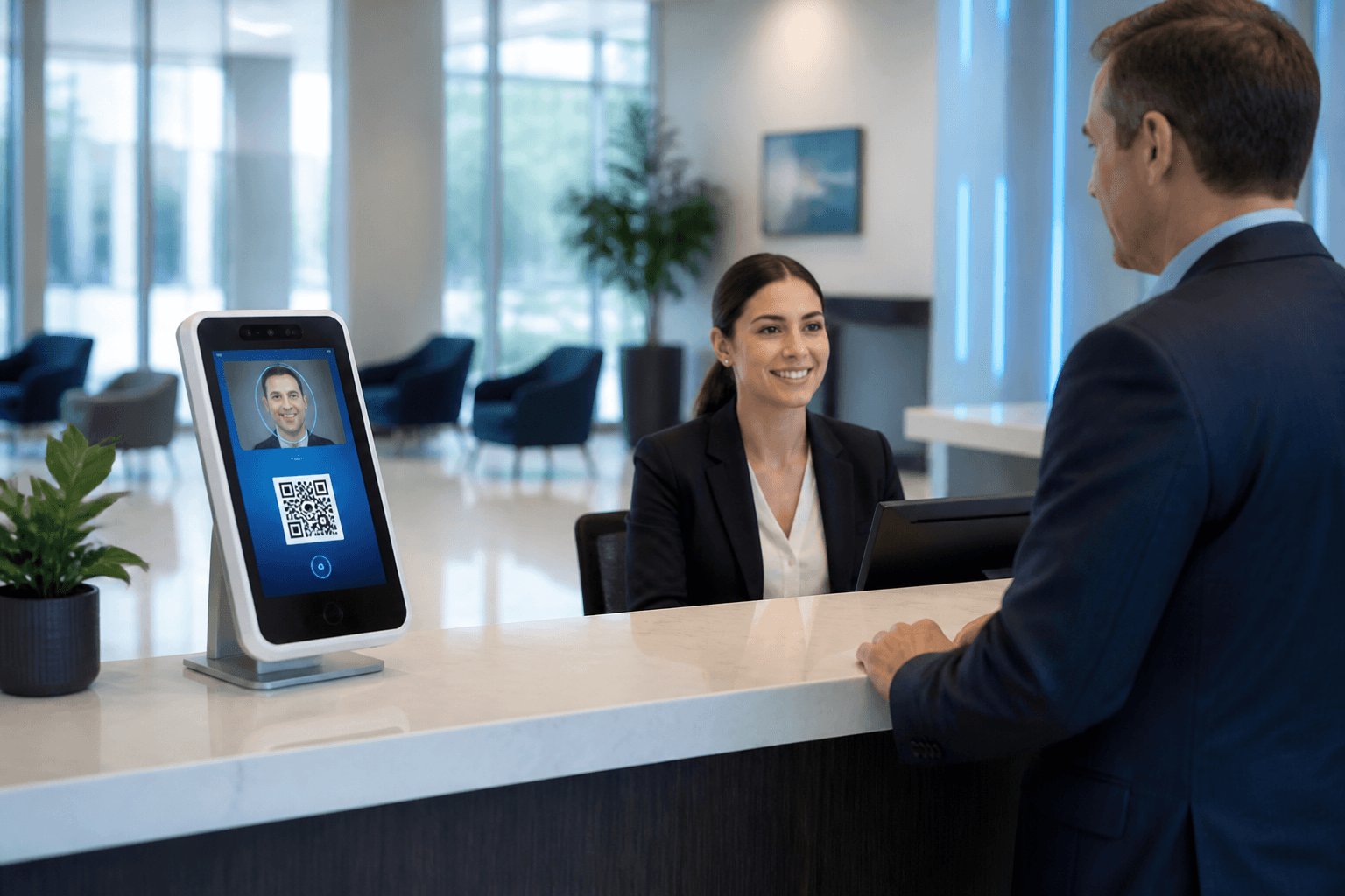 Axix Visitor gate and lobby experience